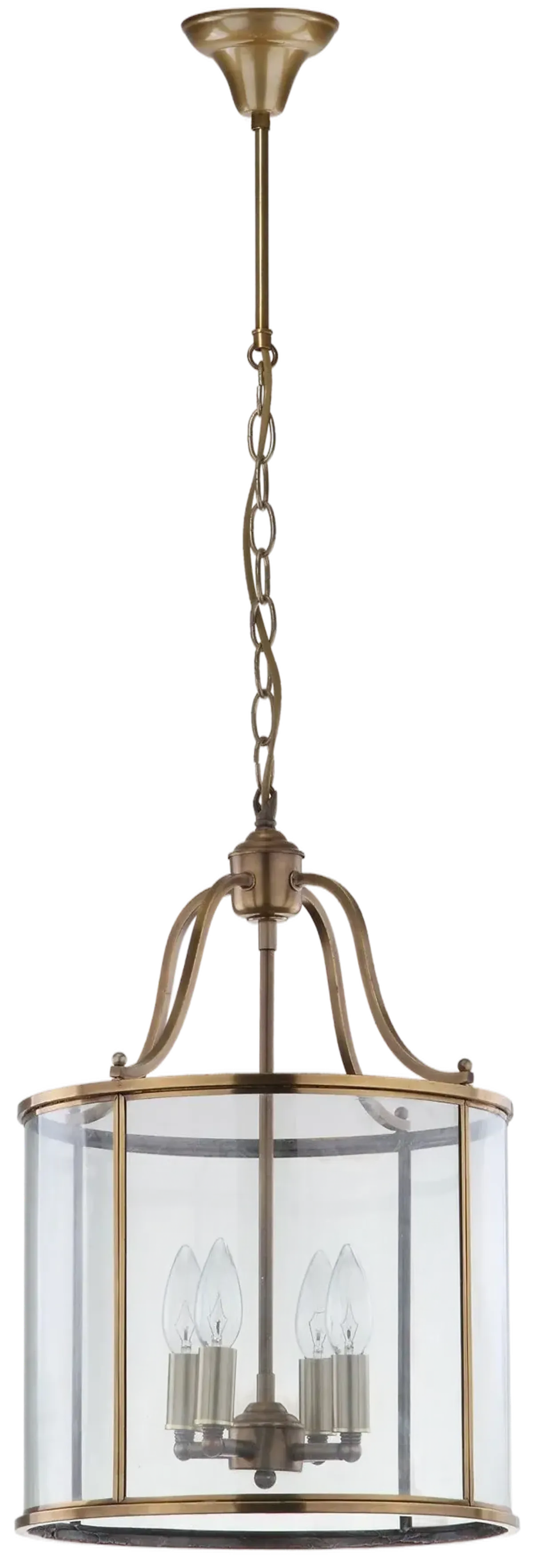 Sutton Place 4-Light Brass Pendant