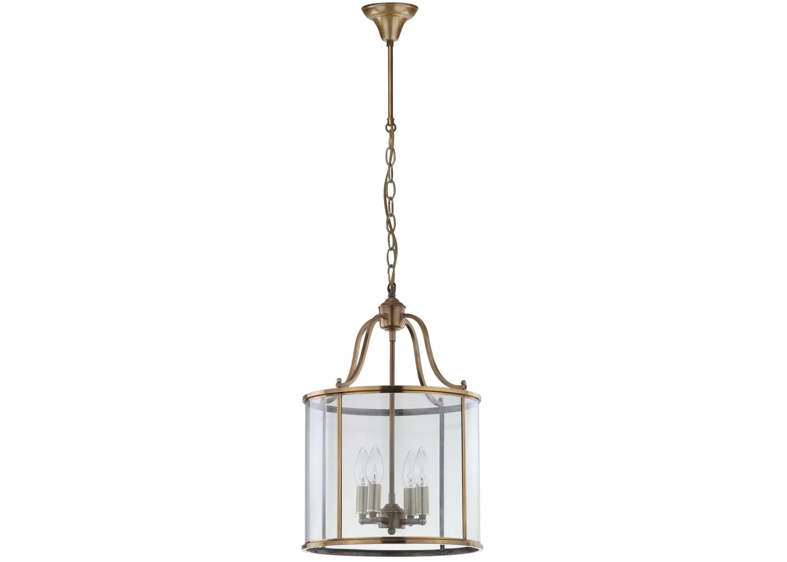 Sutton Place 4-Light Brass Pendant