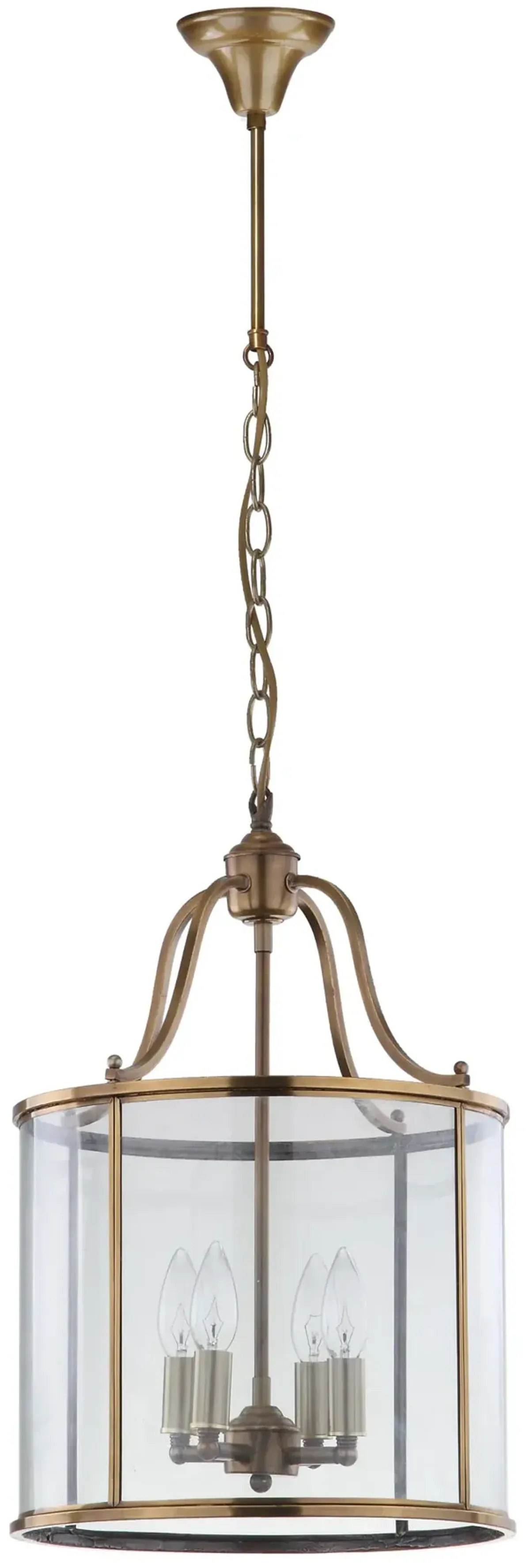 Sutton Place 4-Light Brass Pendant