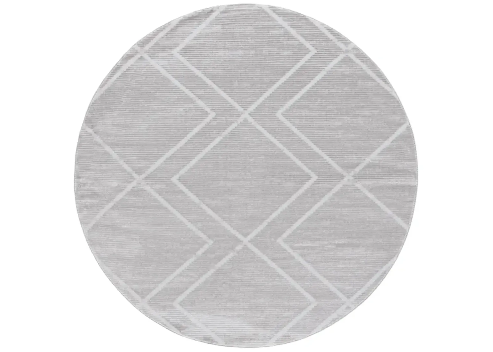 CARTER 214 GREY  6'-7' x 6'-7' Round Round Rug