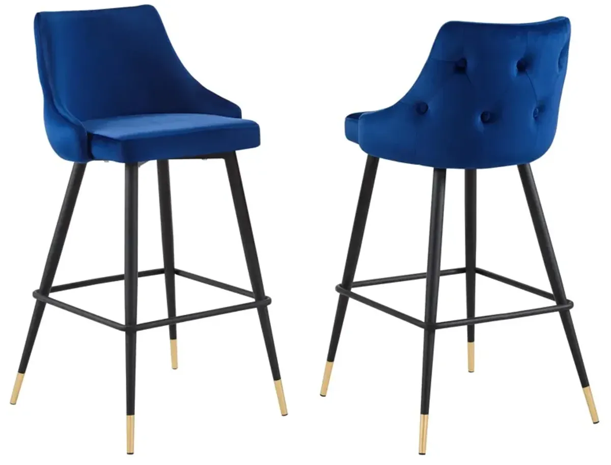 Adorn Performance Velvet Bar Stool Set of 2