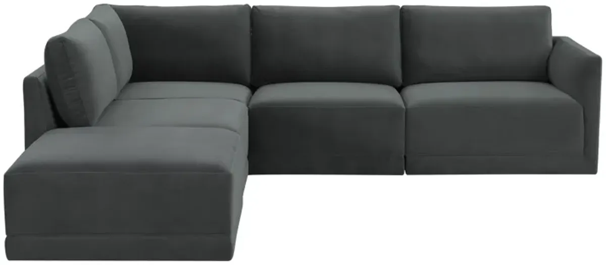 Willow Charcoal Modular LAF Sectional