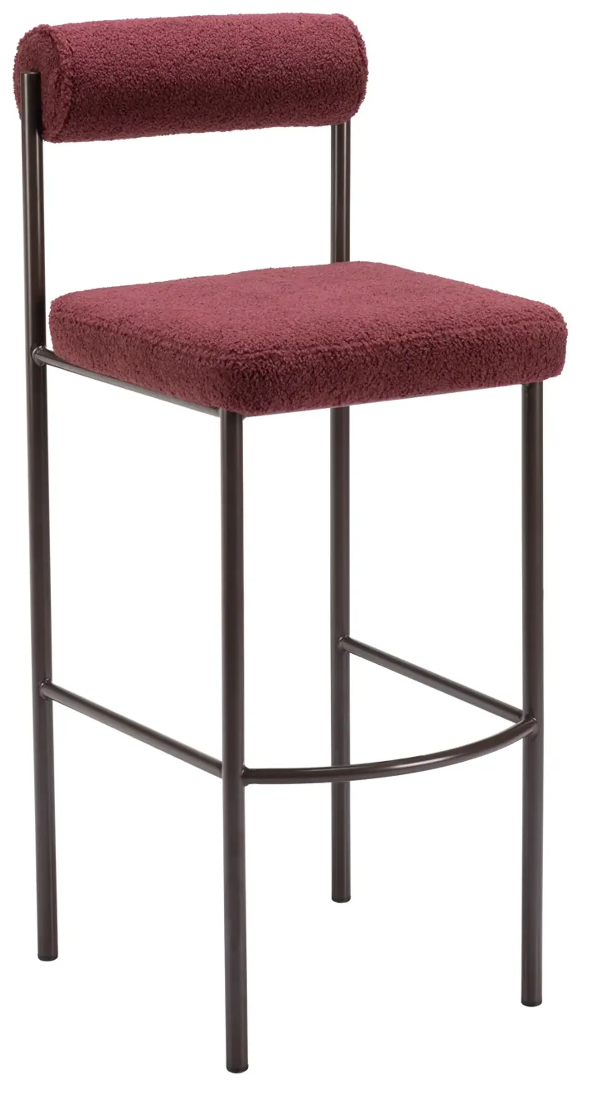 Livorno Barstool (Set of 2) Red & Bronze