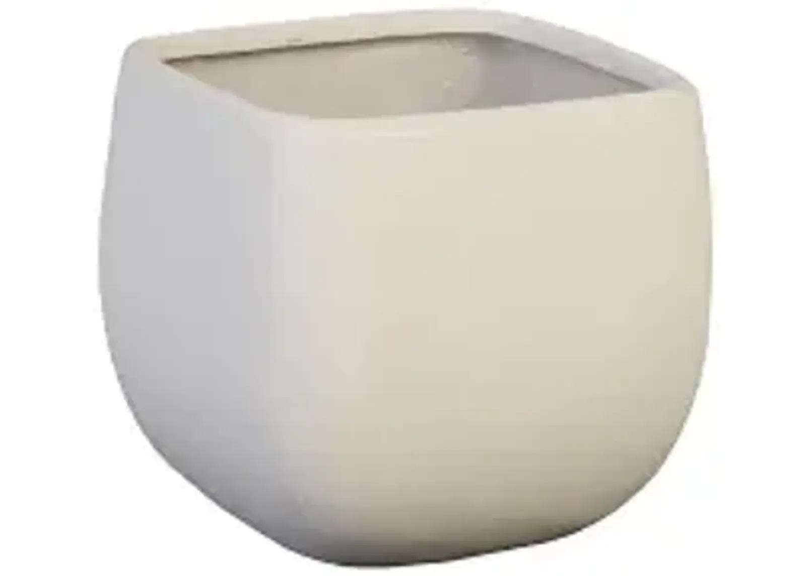 ava planter, small, white