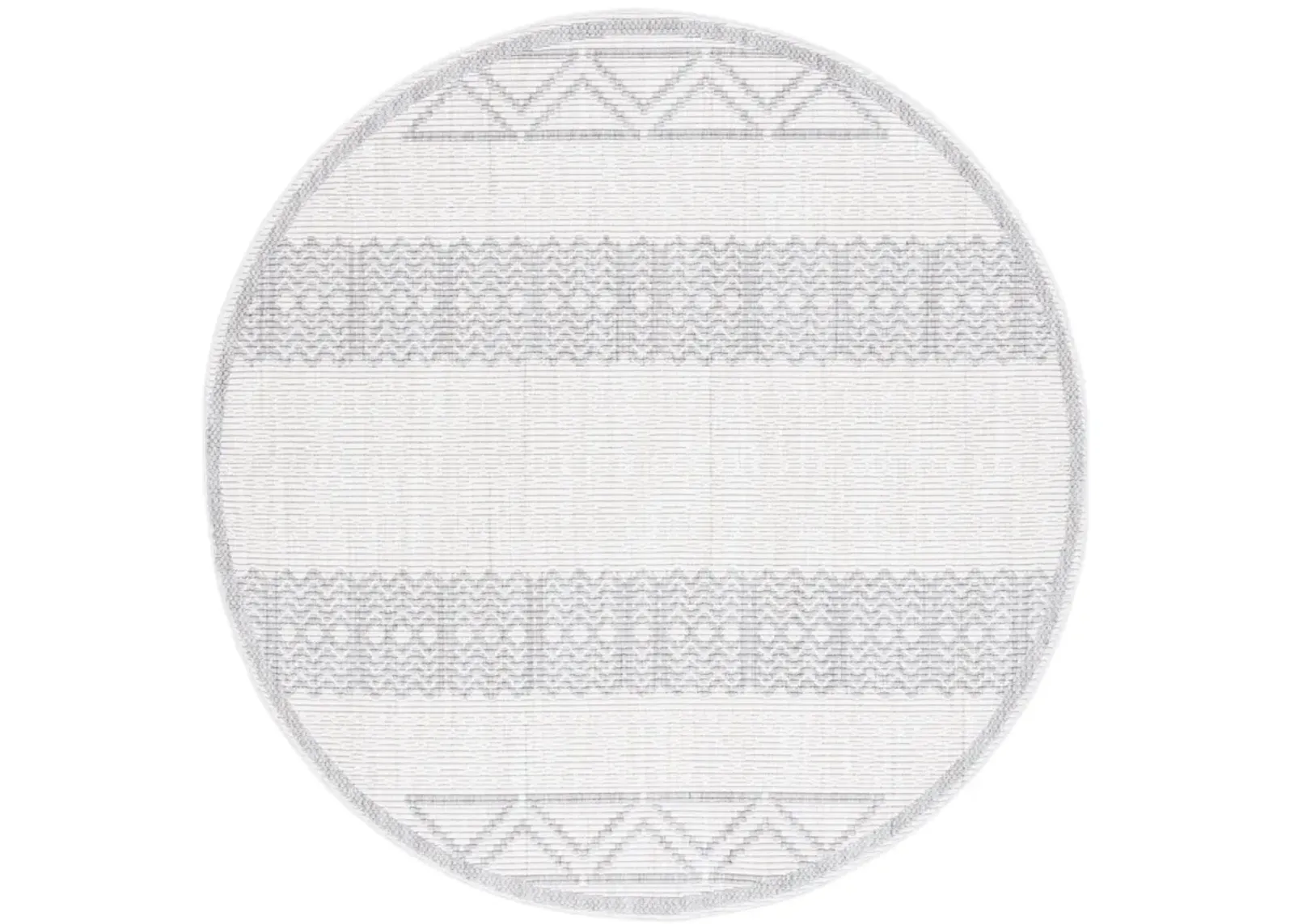 MSR1908 SERENITY IVORY  6'-7' x 6'-7' Round Round Rug