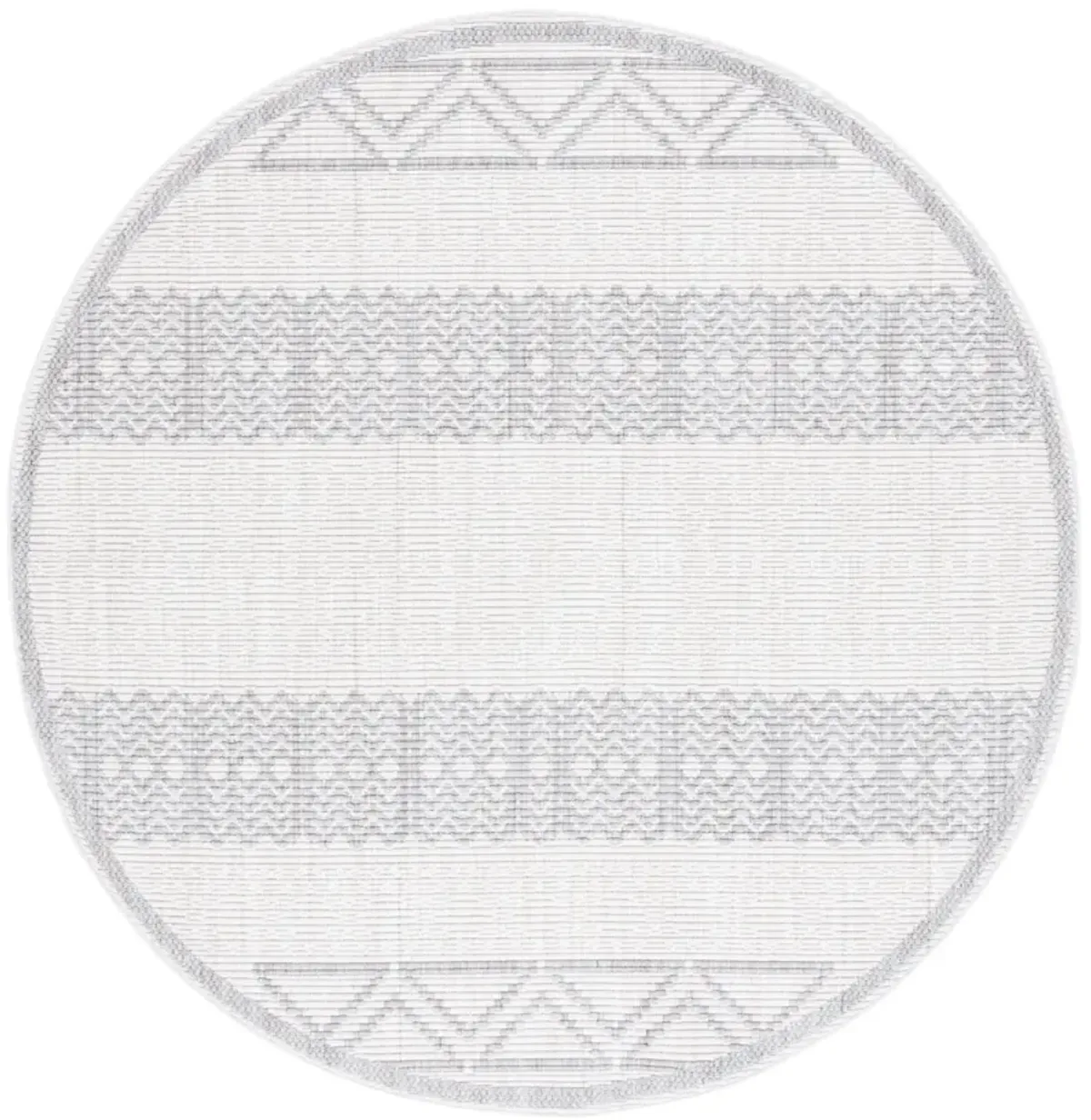 MSR1908 SERENITY IVORY  6'-7' x 6'-7' Round Round Rug