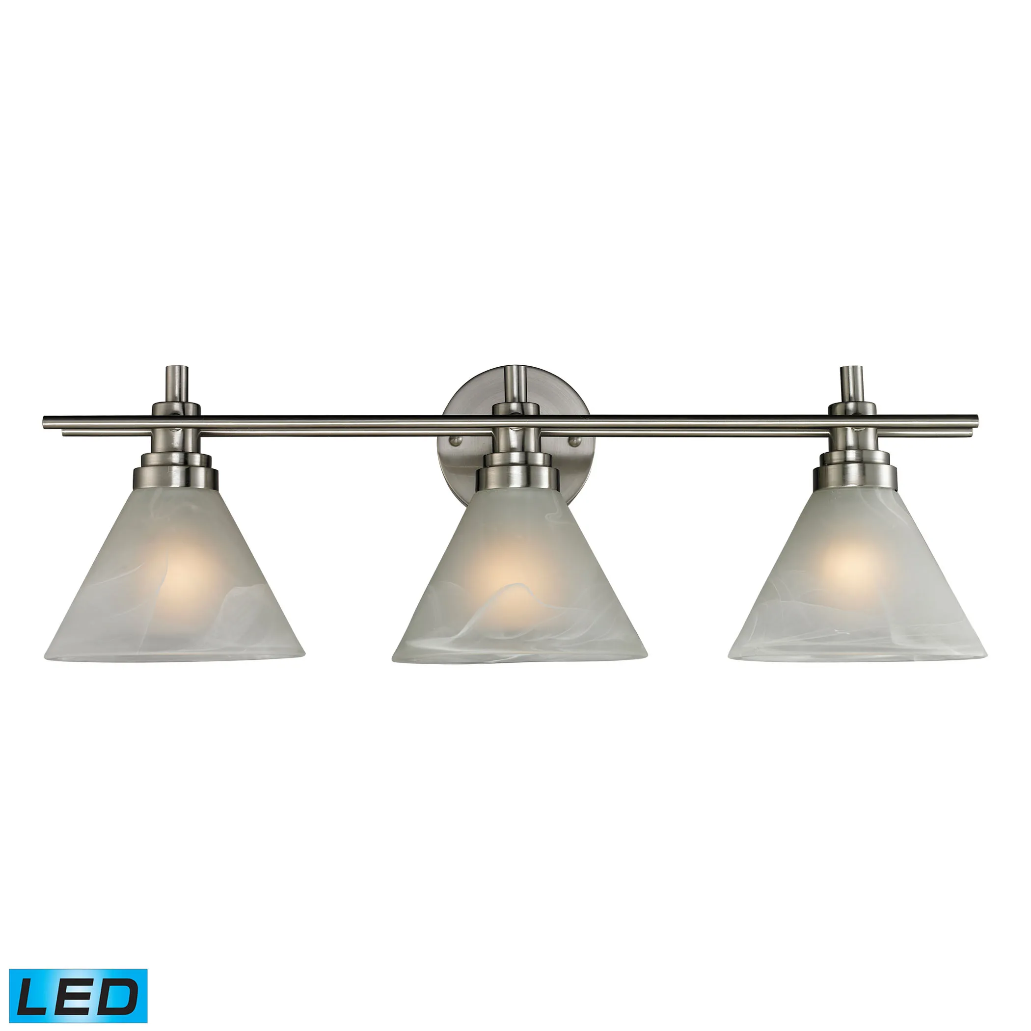 Pemberton 26" Wide 3-Light Vanity Light - Brushed Nickel