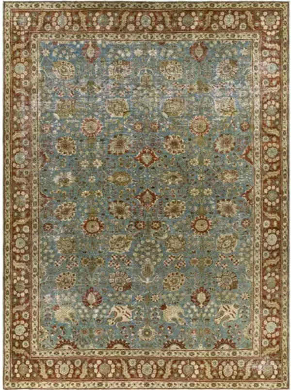 Antique One of a Kind OOAK-1525 8'7" x 11'10" Handmade Rug