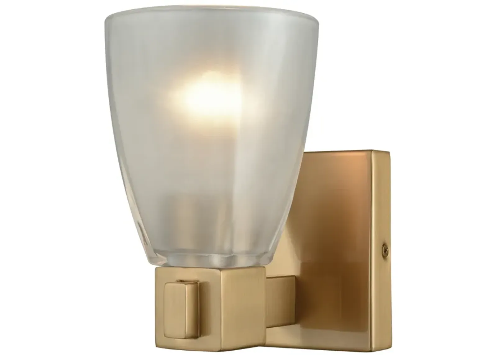 Ensley 5" Wide 1-Light Vanity Light - Satin Brass