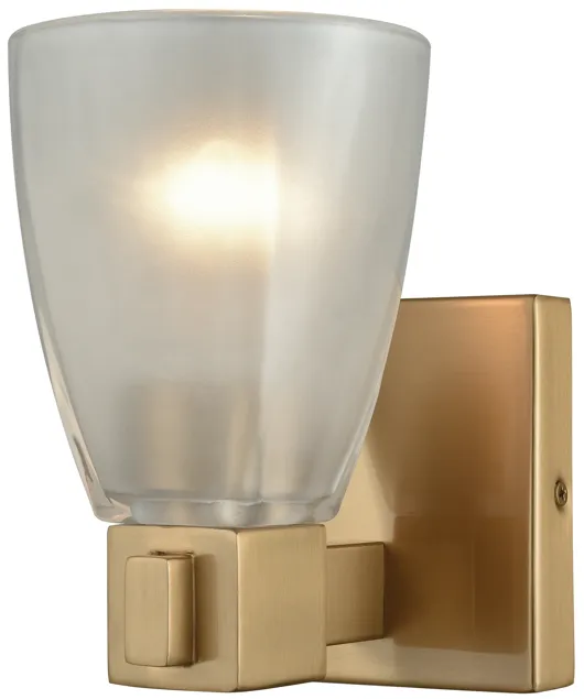 Ensley 5" Wide 1-Light Vanity Light - Satin Brass