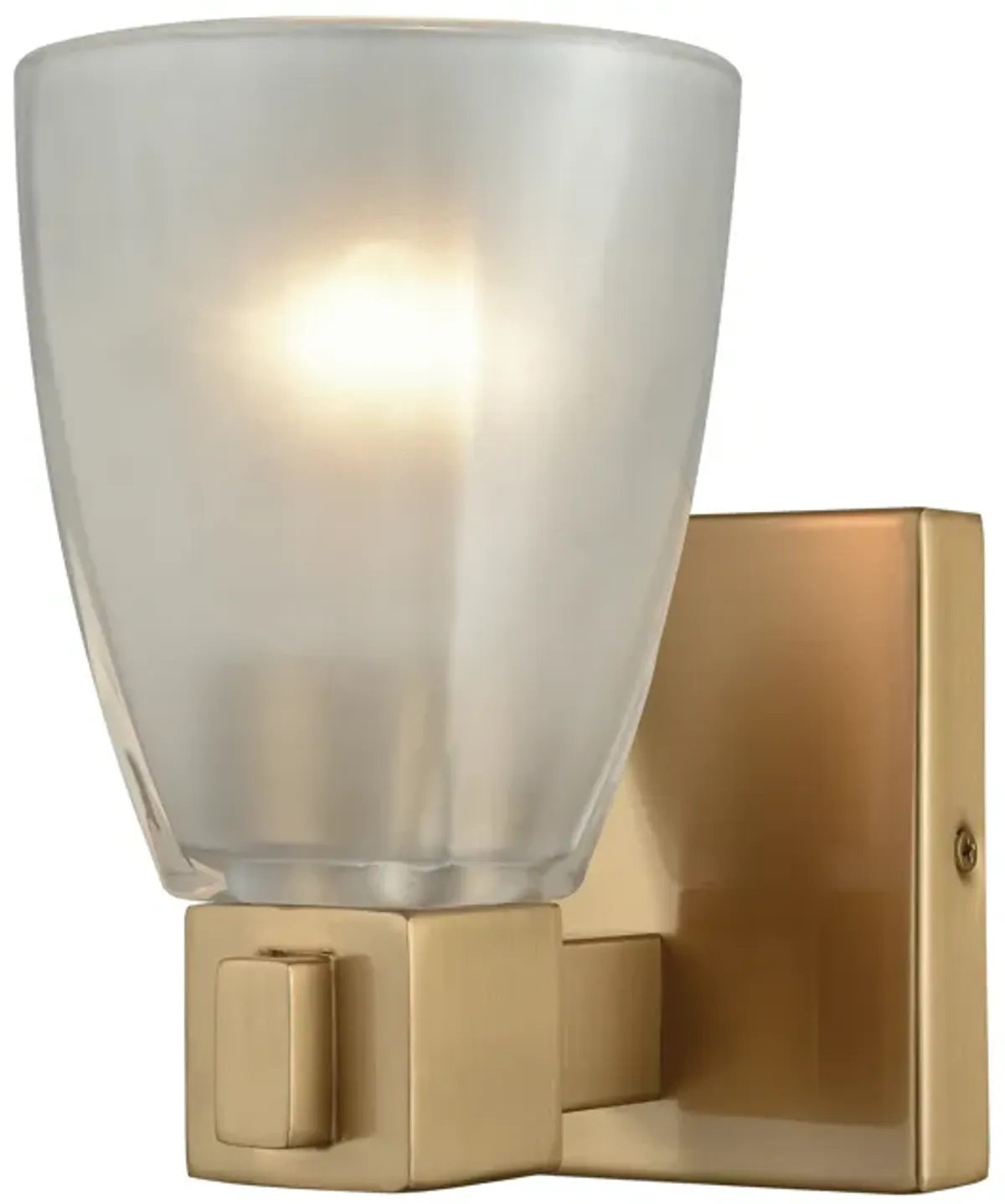 Ensley 5" Wide 1-Light Vanity Light - Satin Brass