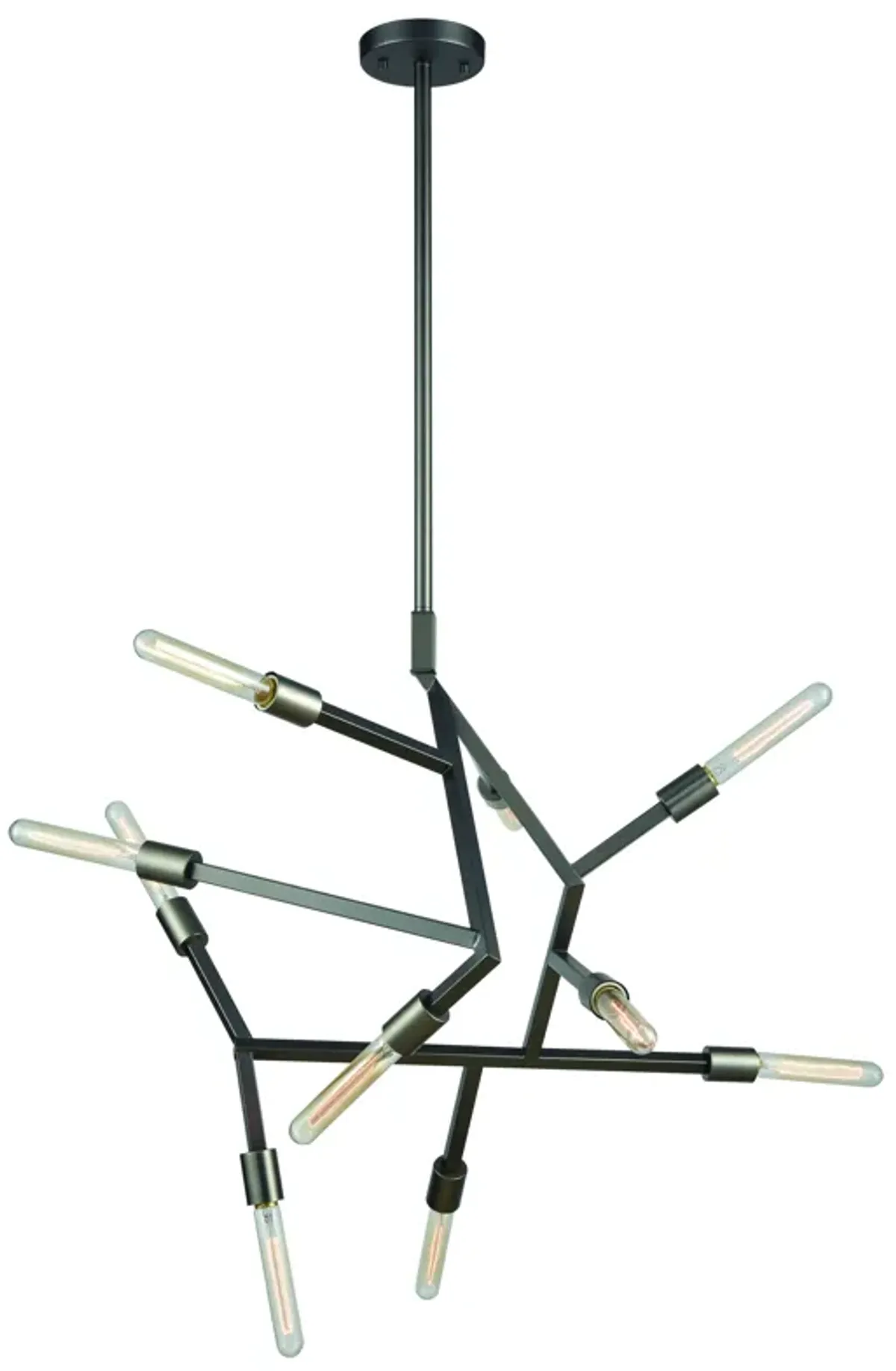 Freeform 29" Wide 10-Light Chandelier - Dark Graphite