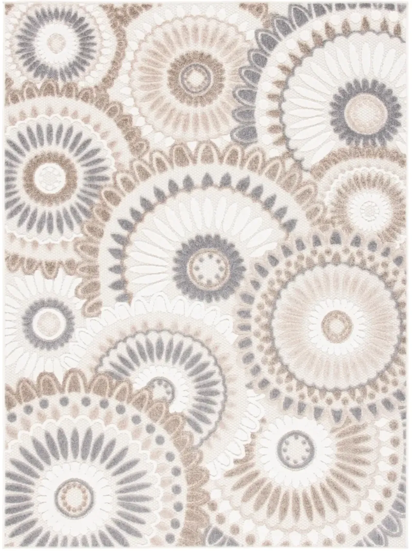 CABANA 382 GREY  2'-2' x 5' Accent Rug