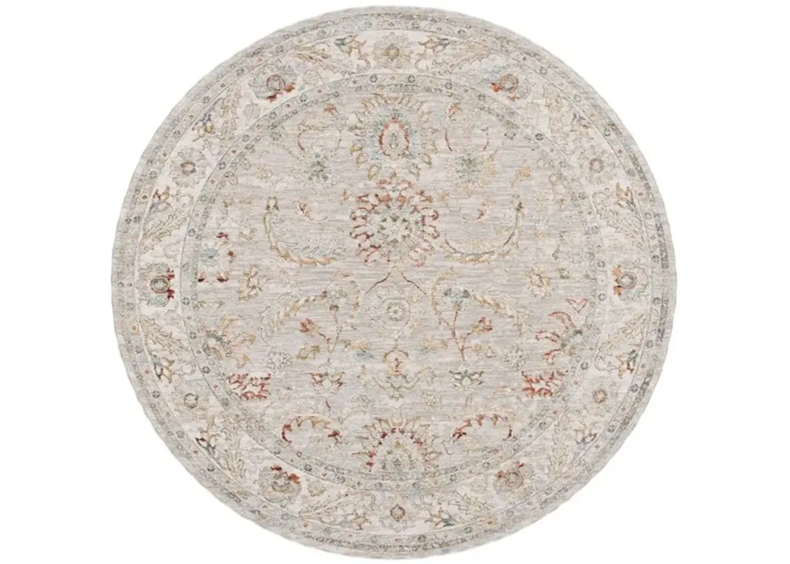 HAMILTON 108 Grey  6'-7' X 6'-7' Round Round Rug