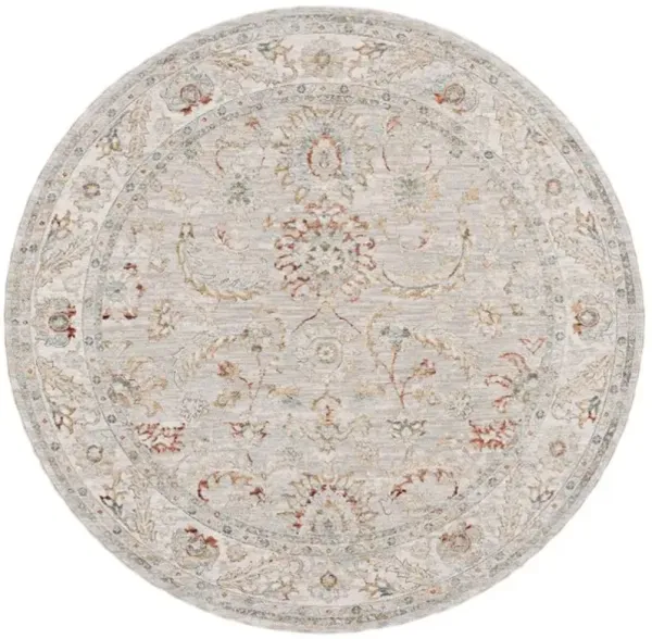 HAMILTON 108 Grey  6'-7' X 6'-7' Round Round Rug