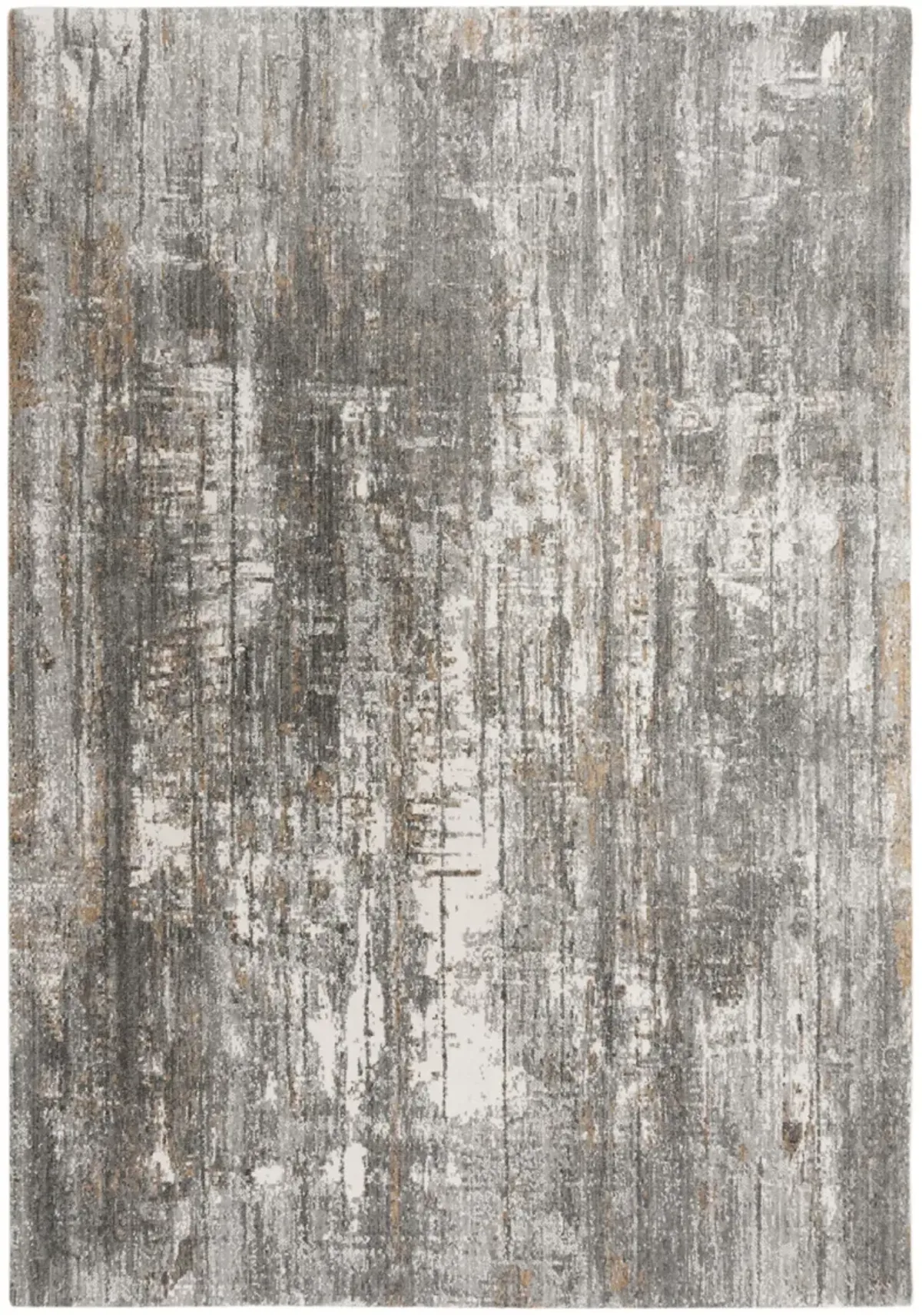 Anatolia Gray/Ivory Abstract Recycled Polyester 9'x12' Rectangle Rug