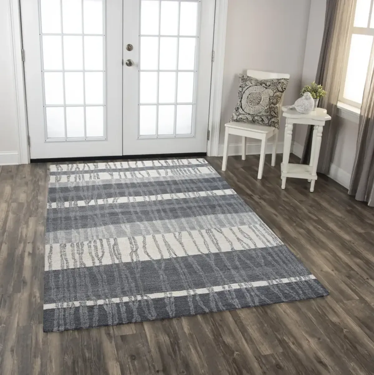 Taylor Charcoal  Wool 5' x 7'6" Rectangle Rug