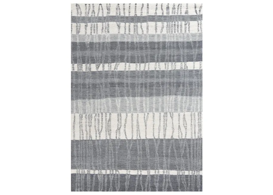 Taylor Charcoal  Wool 5' x 7'6" Rectangle Rug