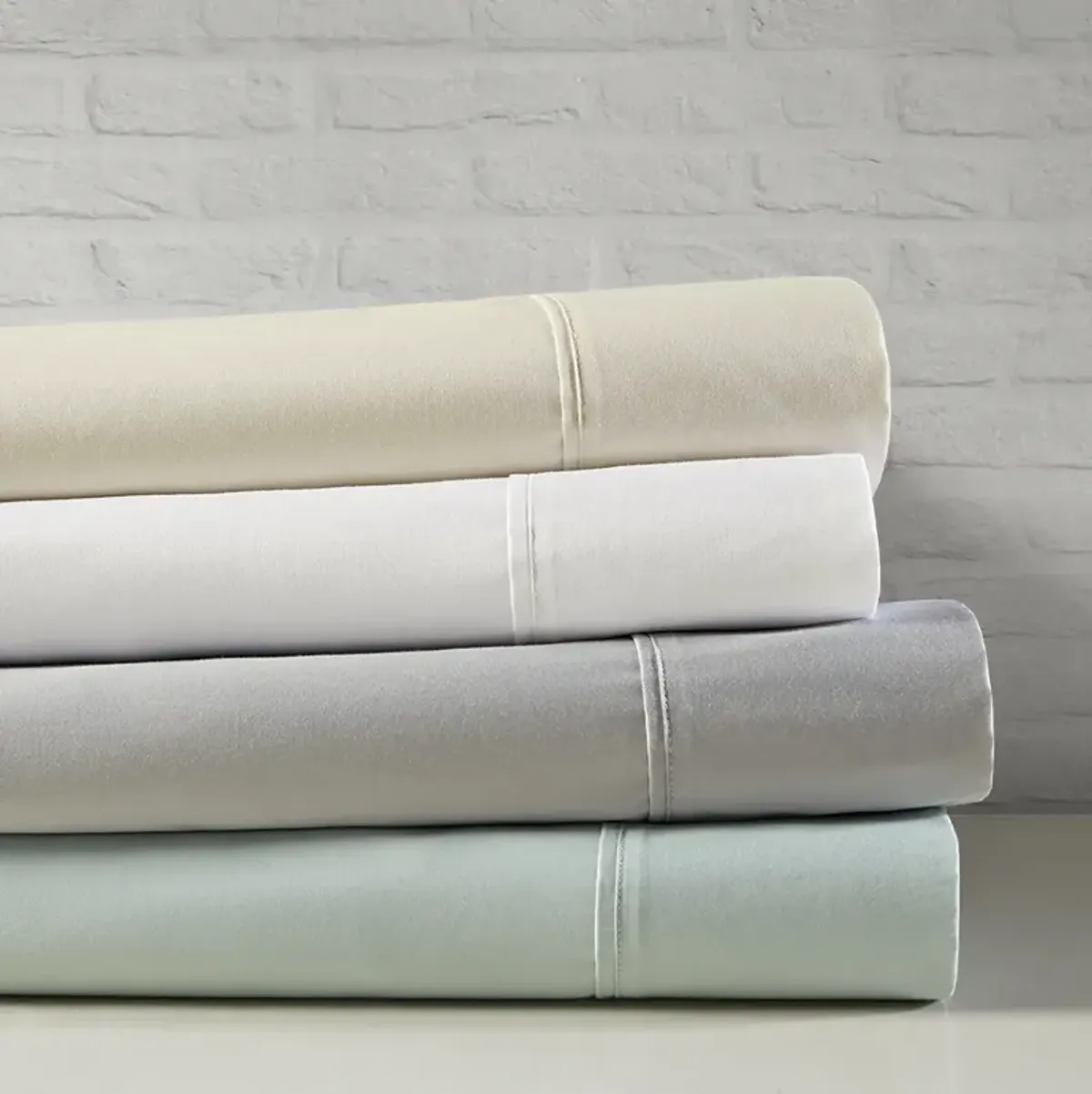 Beautyrest 400 Thread Count Grey Wrinkle Resistant Cotton Sateen Sheet Set