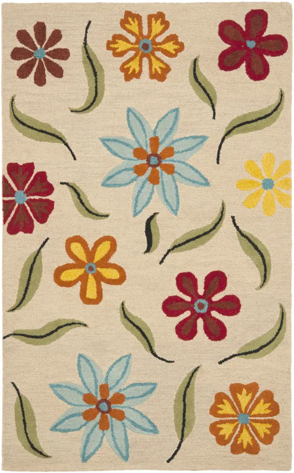 BLOSSOM Hand Hooked 10' x 14' area rug