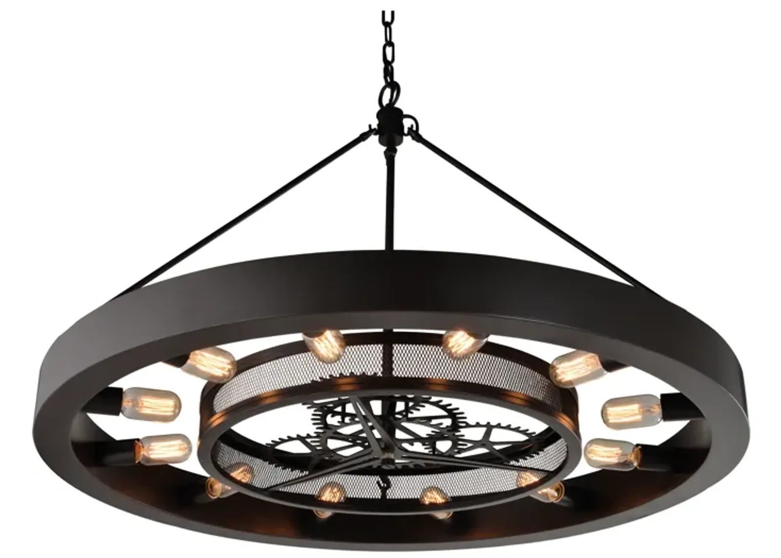 Chronology 39" Wide 12-Light Chandelier - Oil Rubbed Bronze