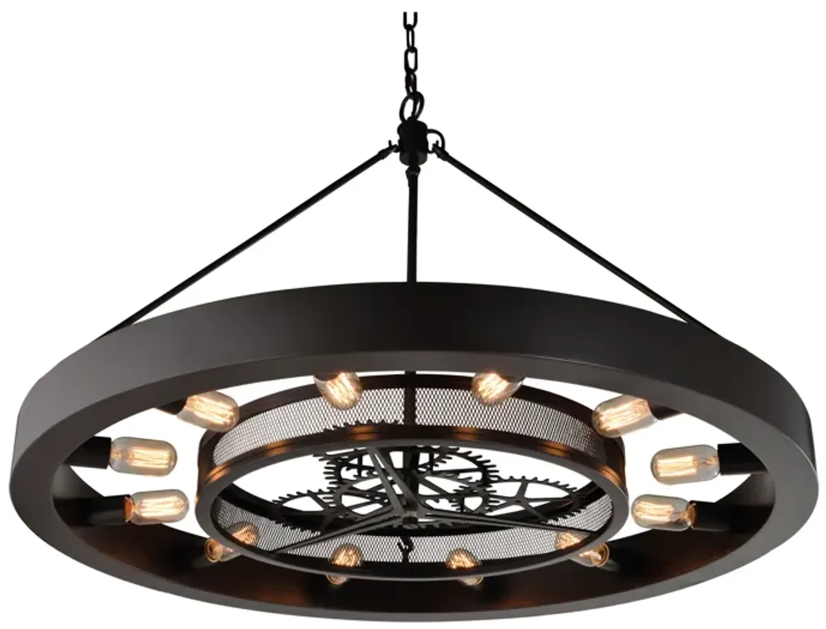 Chronology 39" Wide 12-Light Chandelier - Oil Rubbed Bronze