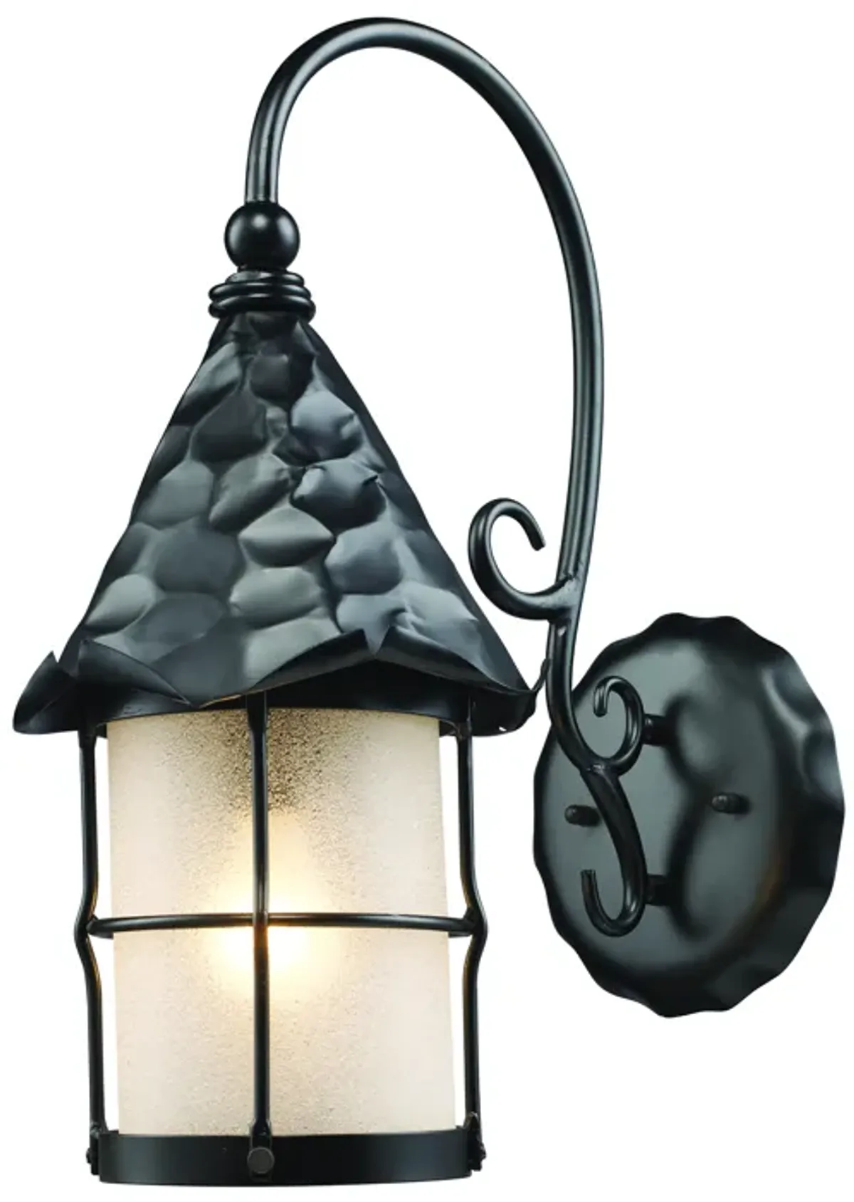 Rustica 19" High 1-Light Outdoor Sconce - Matte Black