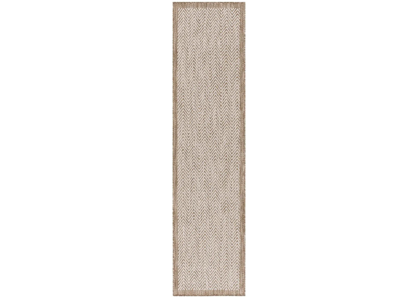 BEACH HOUSE 408 BROWN  2' x 8' Runner Rug