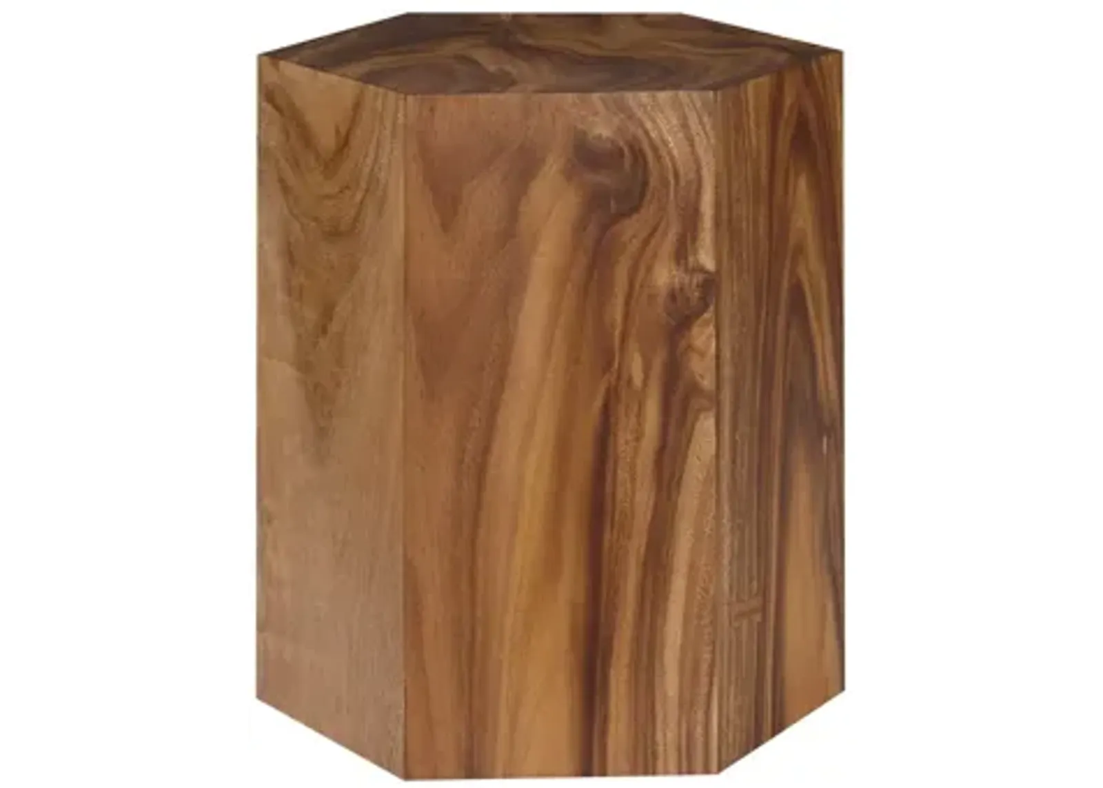 Honeycomb Side Table, Chamcha Wood, LG