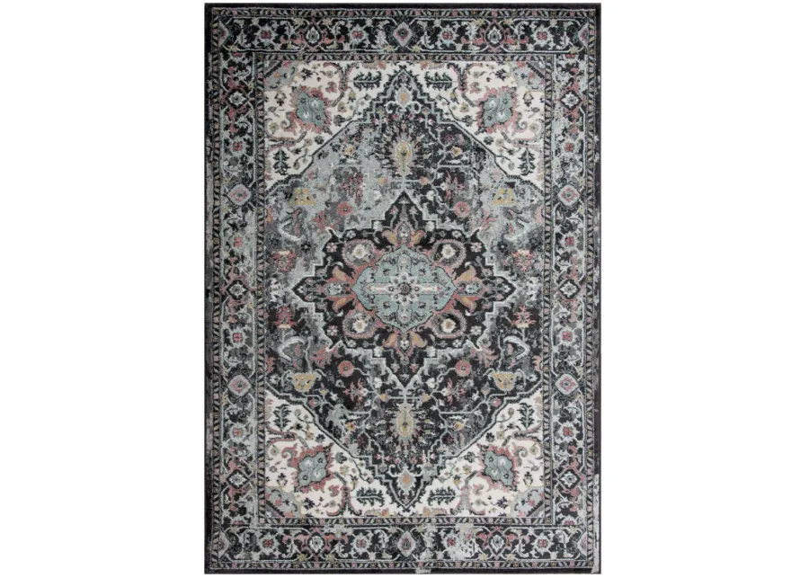 Odyssey Charcoal  Polypropylene 8' x 10' Rectangle Rug