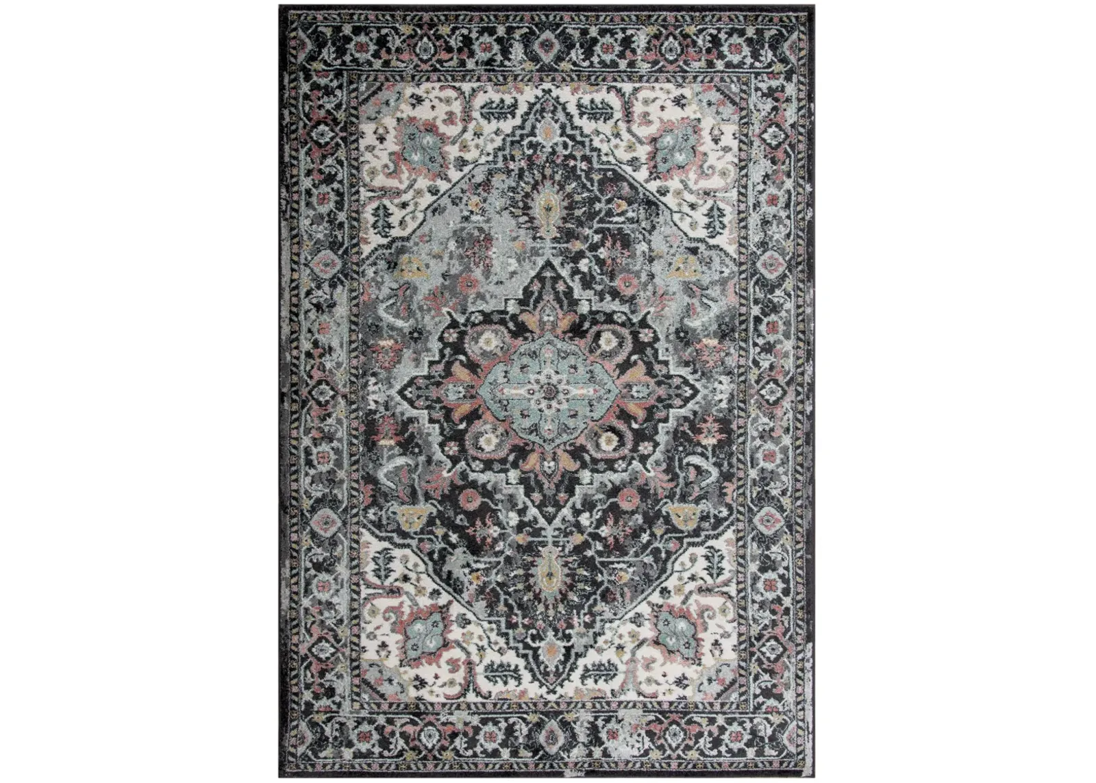 Odyssey Charcoal  Polypropylene 8' x 10' Rectangle Rug