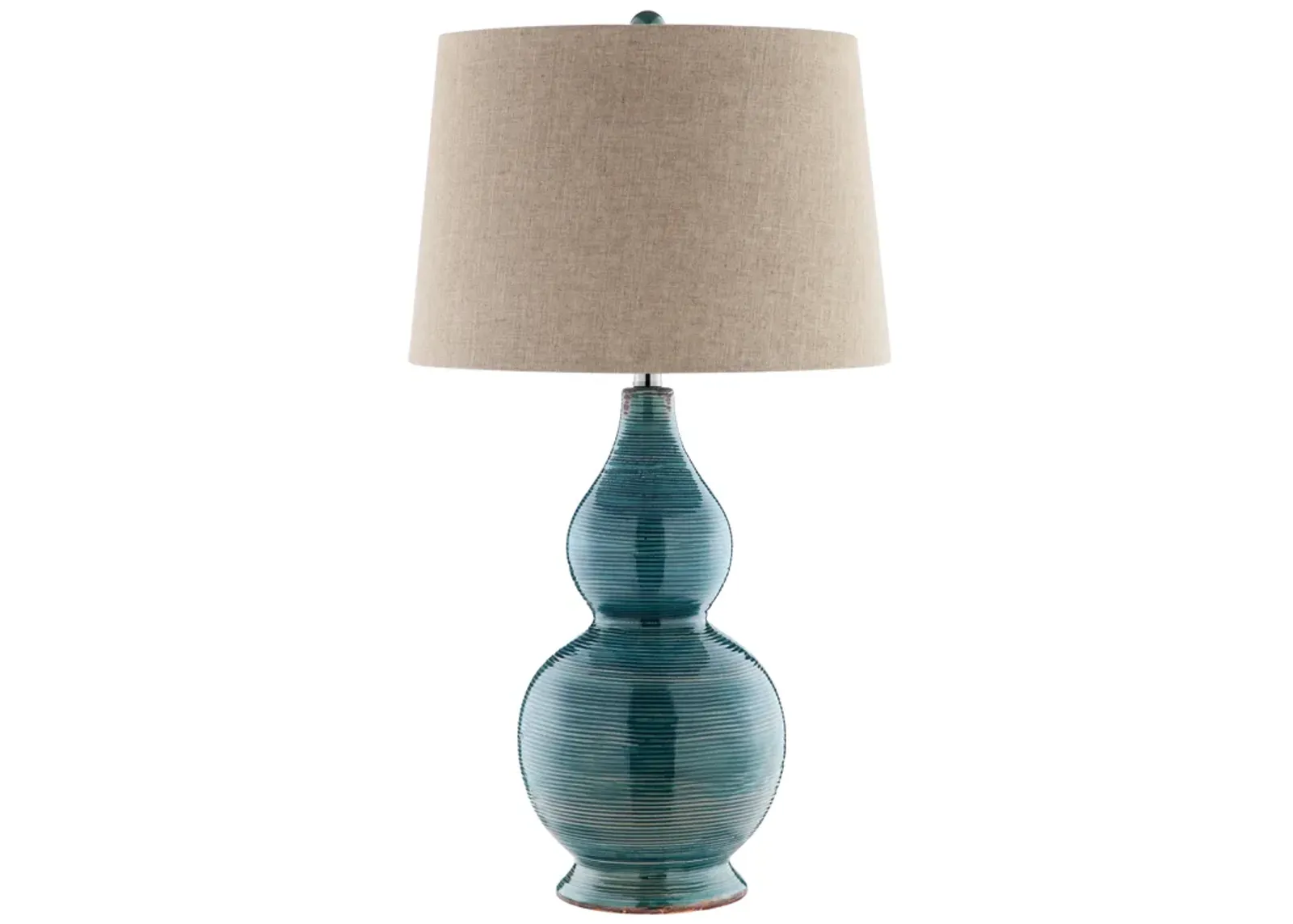 Lara 31.75'' High 1-Light Table Lamp - Blue - Includes LED Bulb