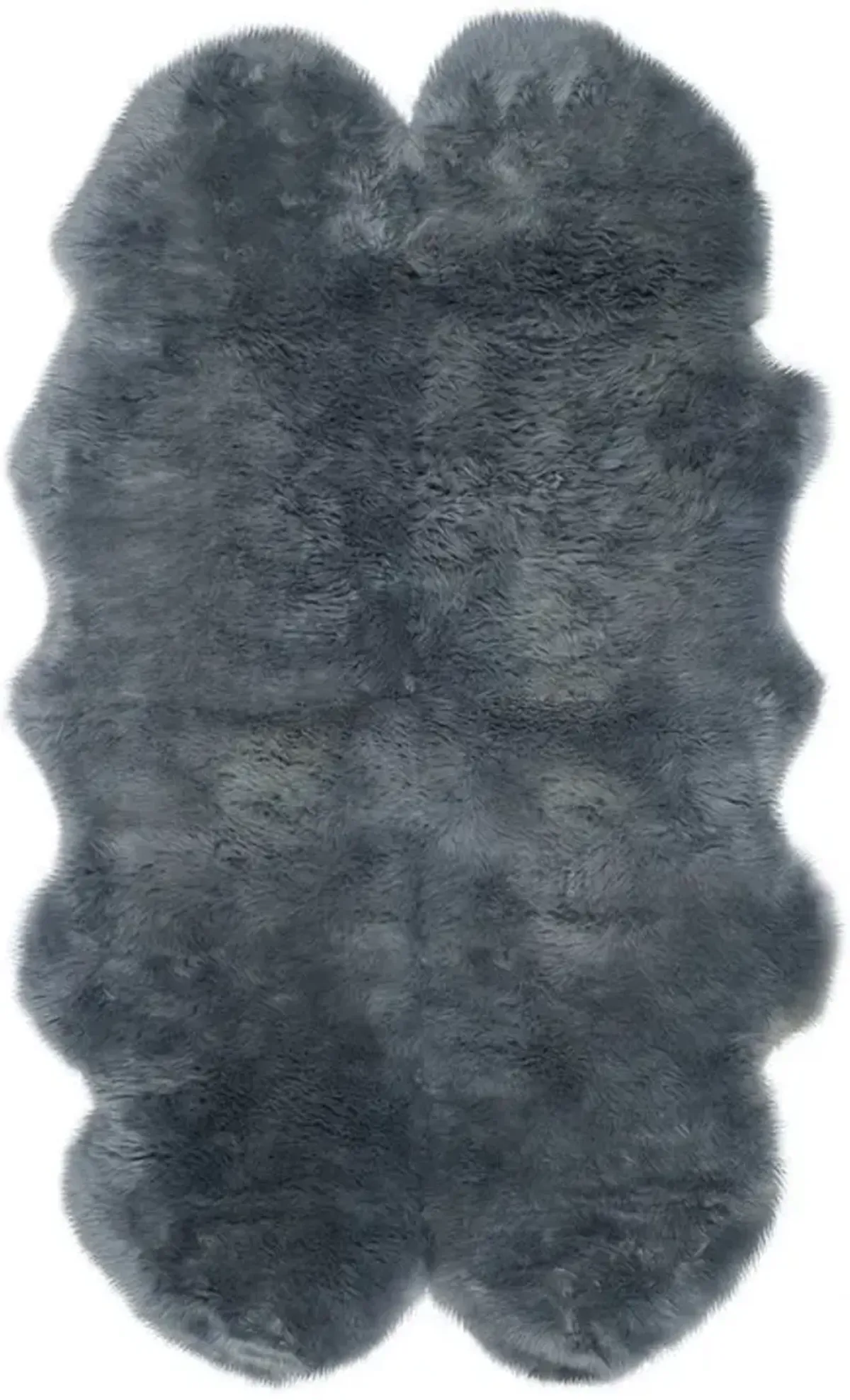 SHEEP SKIN 121 Blue  3'-7' x 6'-0' Small Rectangle Rug