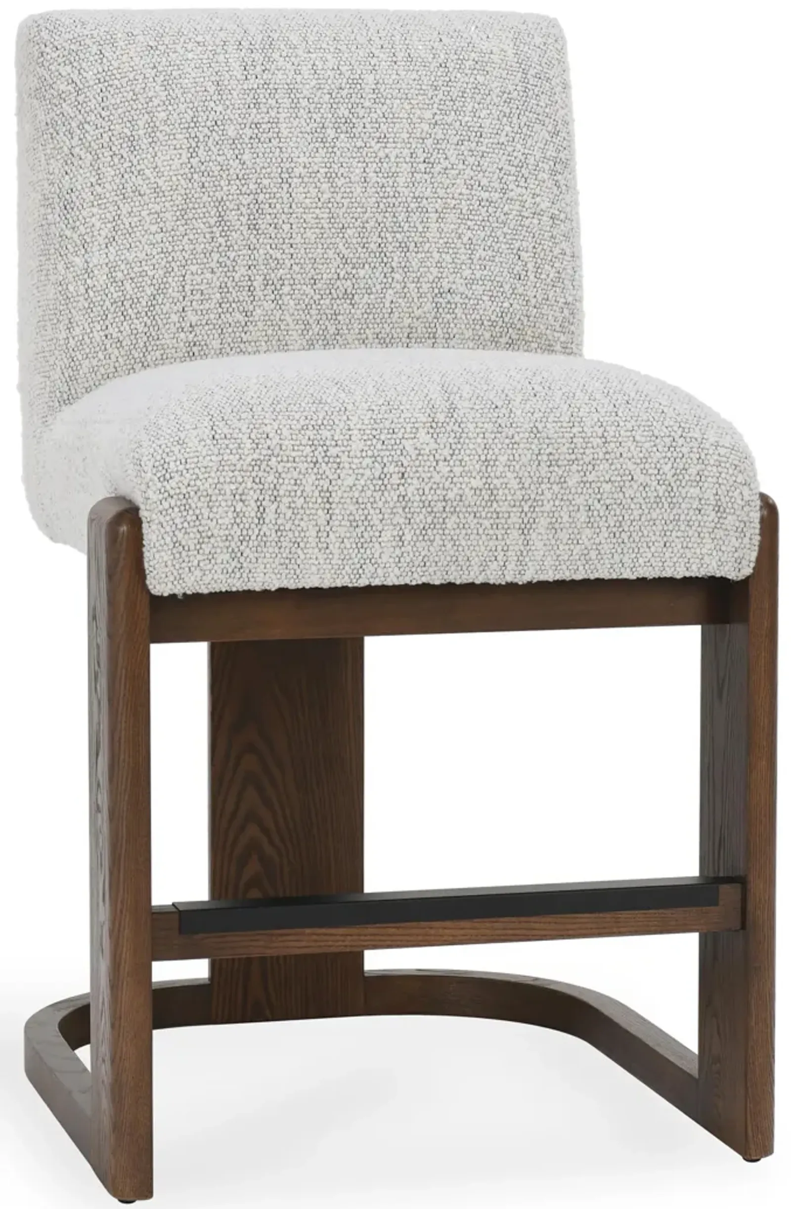 Chelsea Upholstered/Wood 26" Counter Stool Pixel Ivory