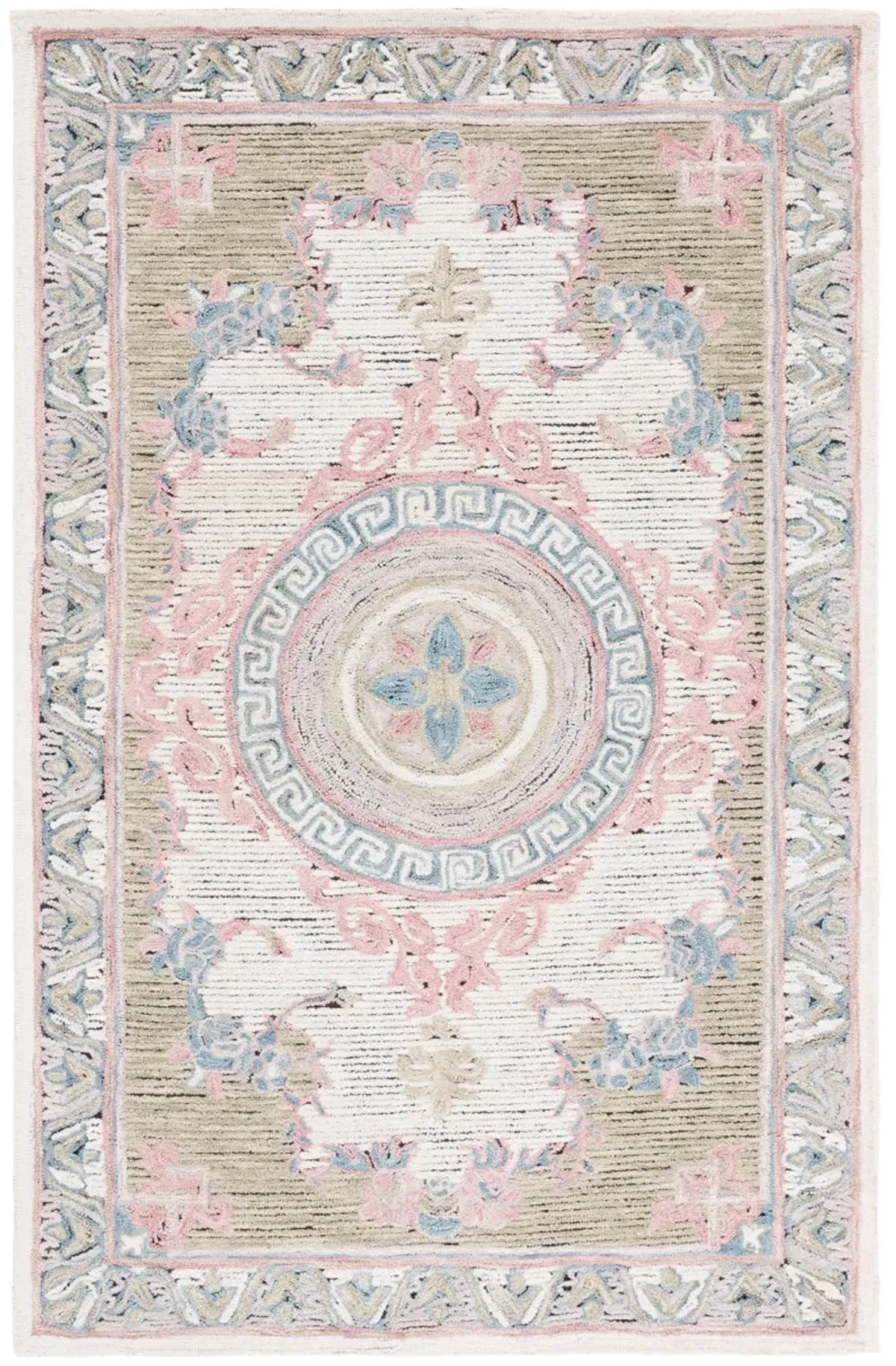 SAVONNERIE Hand Tufted 4' x 6' area rug
