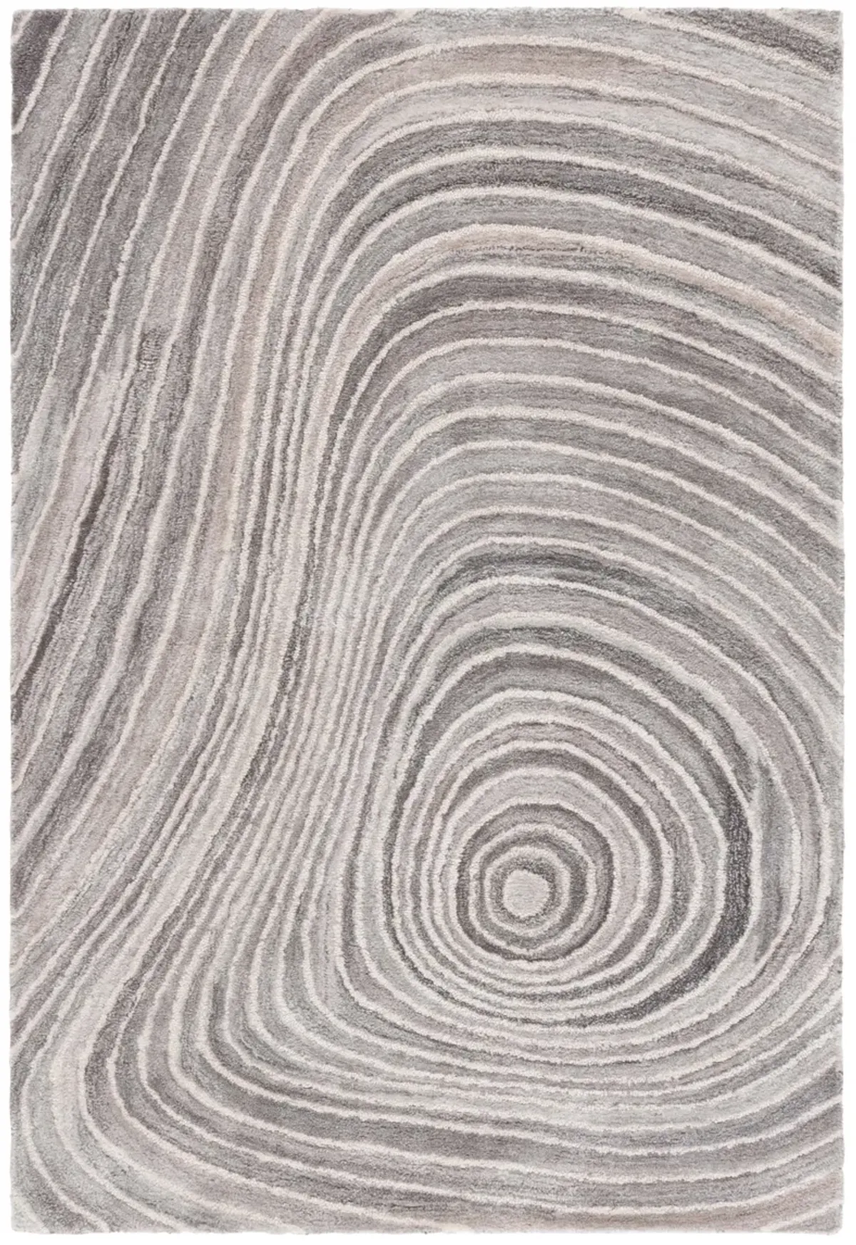 ABSTRACT Hand Tufted 5' x 8' area rug