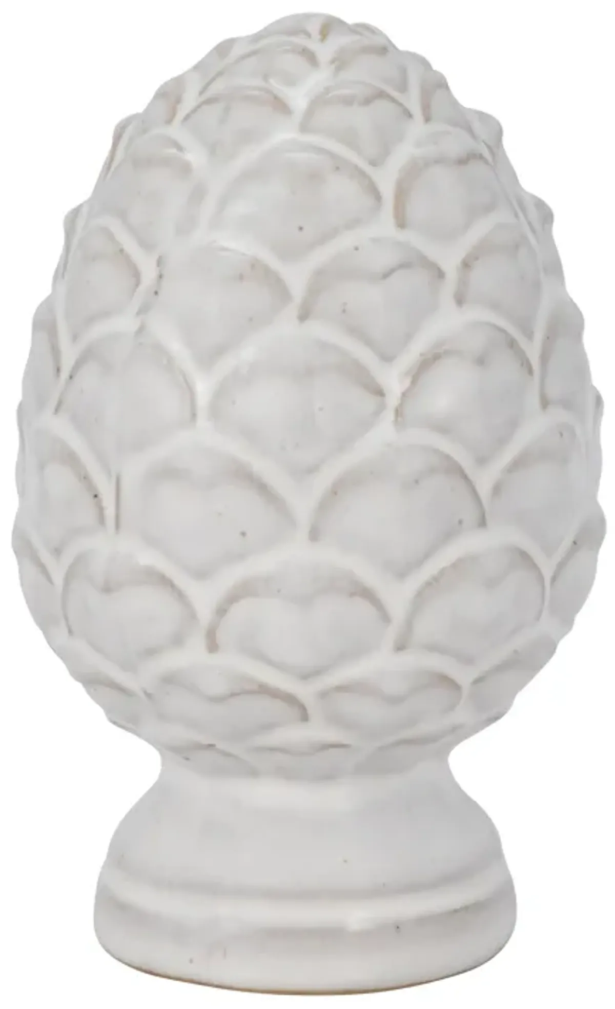 Cer, 6" Artichoke Deco, Ivory