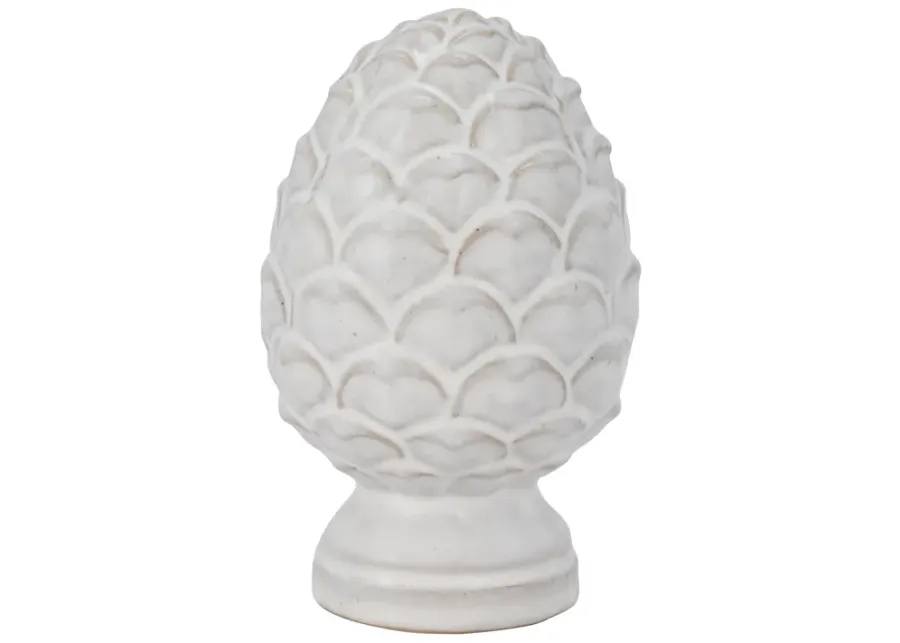 Cer, 6" Artichoke Deco, Ivory