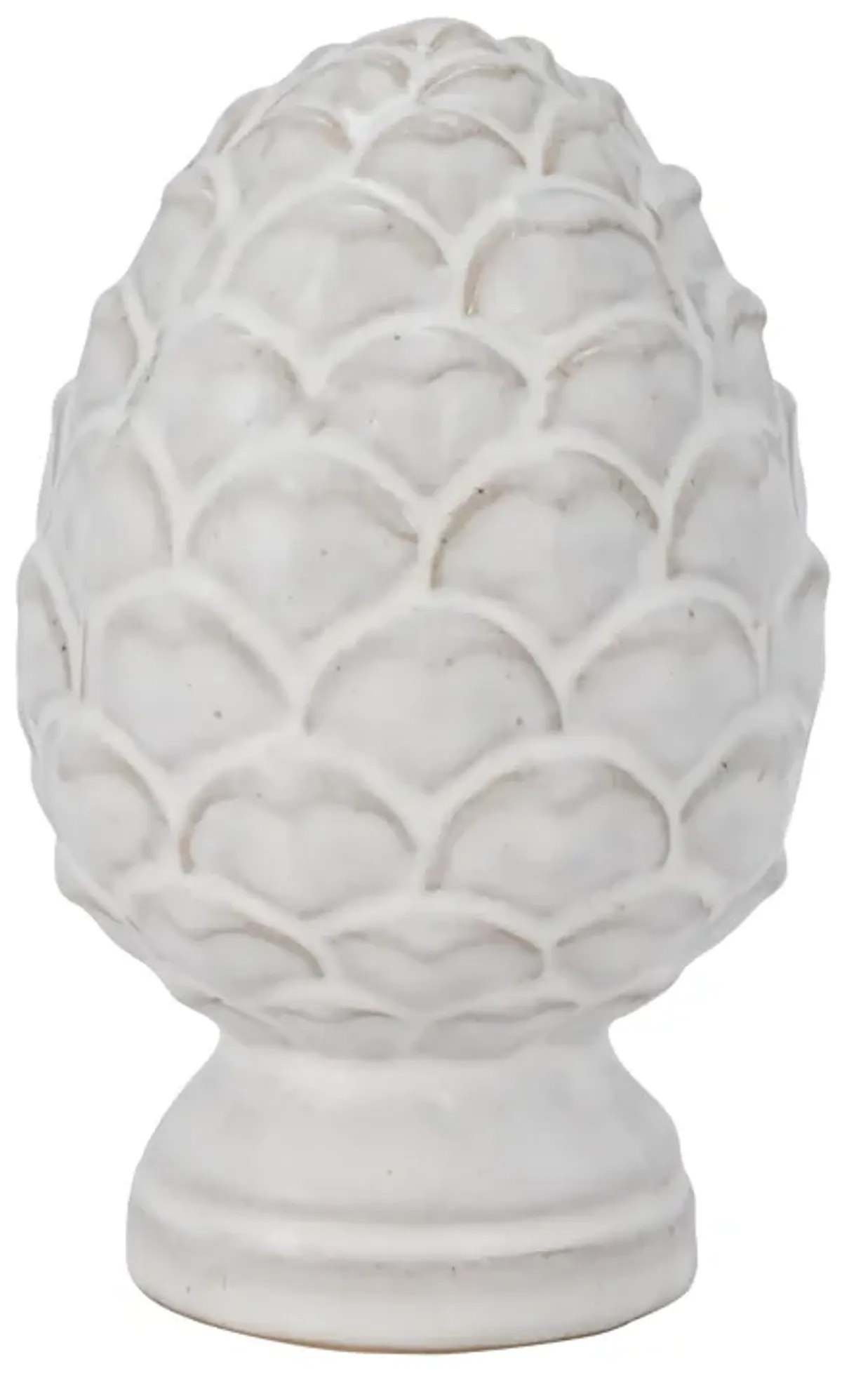 Cer, 6" Artichoke Deco, Ivory