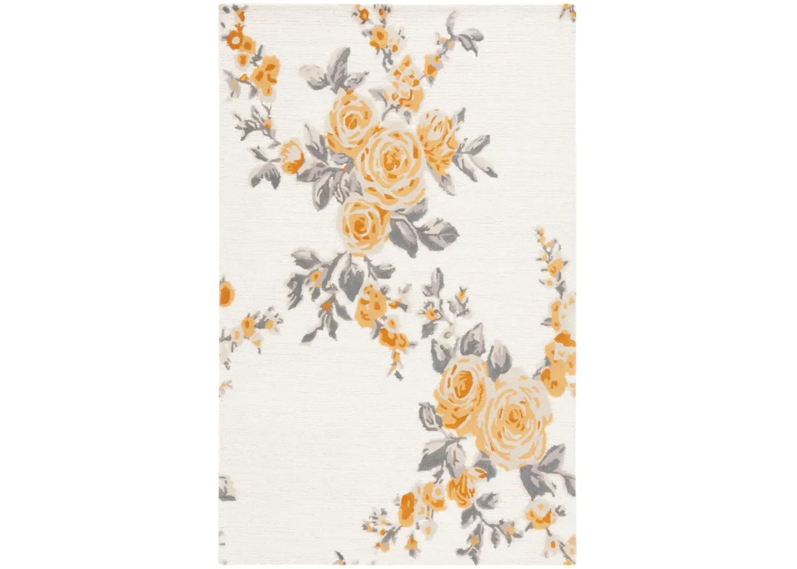 JARDIN 401 IVORY  4' x 6' Small Rectangle Rug