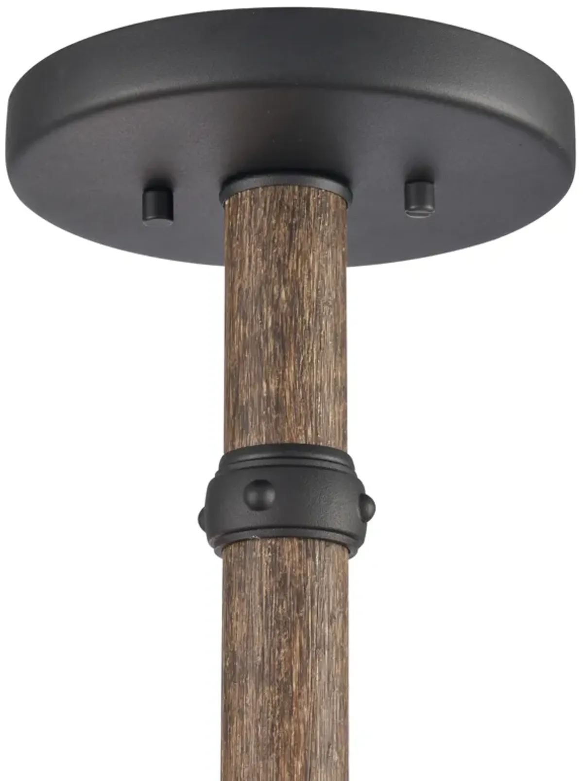 Neville 20'' Wide 4-Light Semi Flush Mount - Charcoal Black