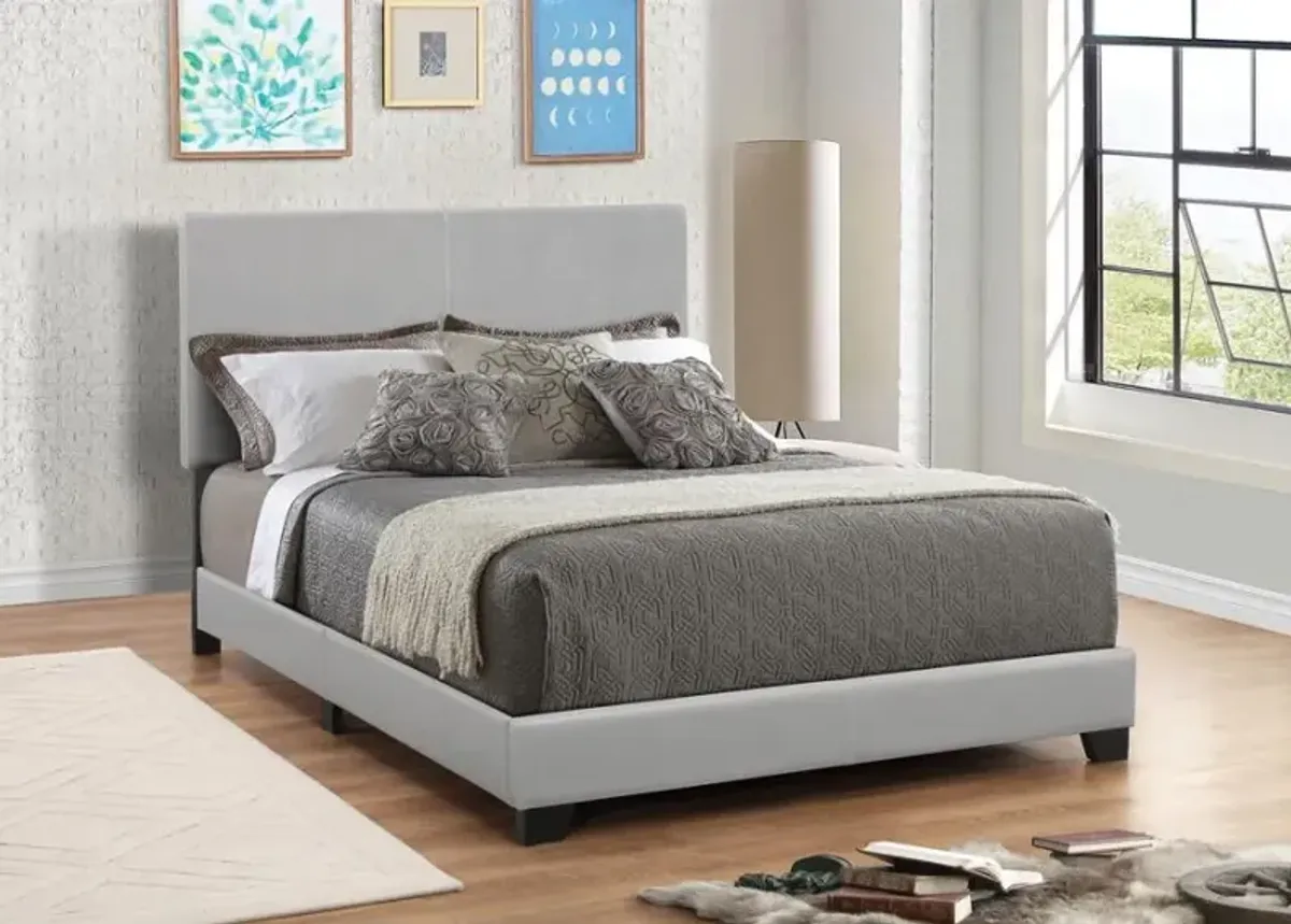 Dorian Upholstered Full Bed Grey