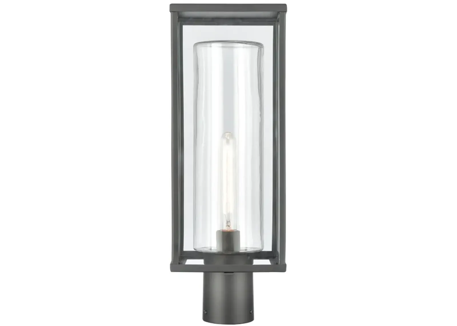 Augusta 19.75'' High 1-Light Outdoor Post Light - Matte Black