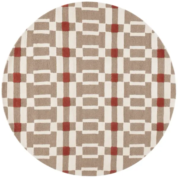 GENRE Hand Tufted 6' x 6' Round area rug