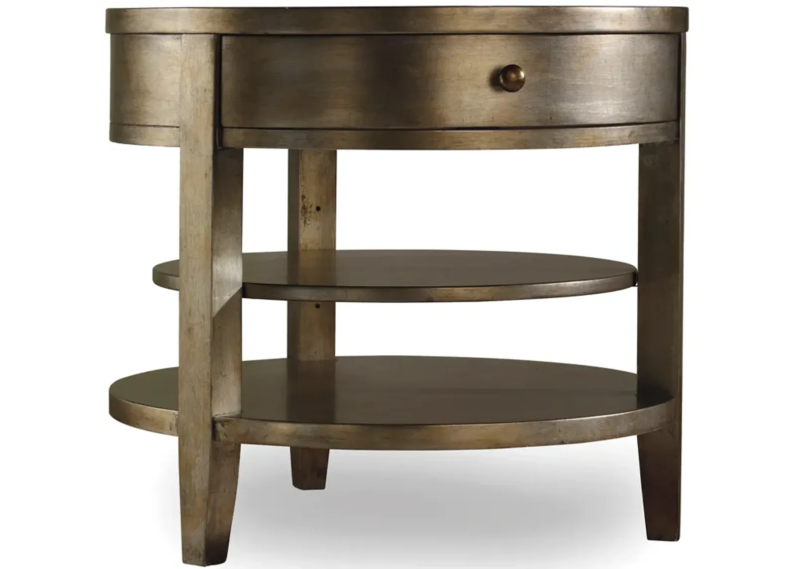 Sanctuary One-Drawer Round Lamp Table - Visage