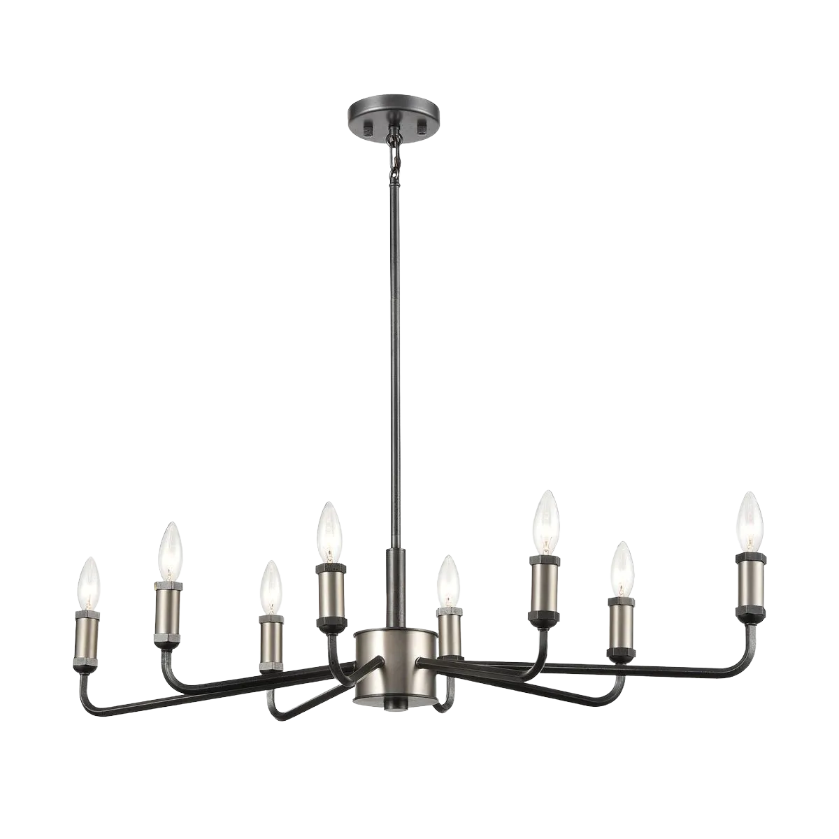 Cortlandt 36" Wide 8-Light Chandelier - Iron