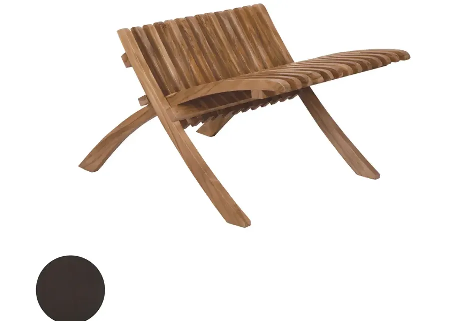 Teak Outdoor Folding Footrest