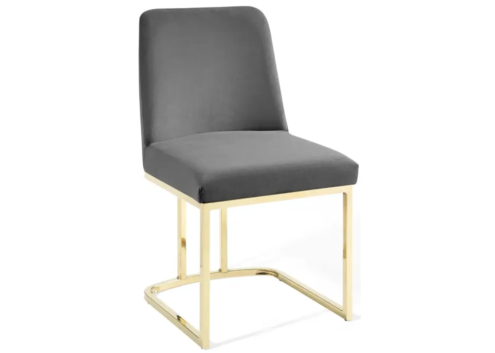 Amplify Sled Base Performance Velvet Dining Side Chair