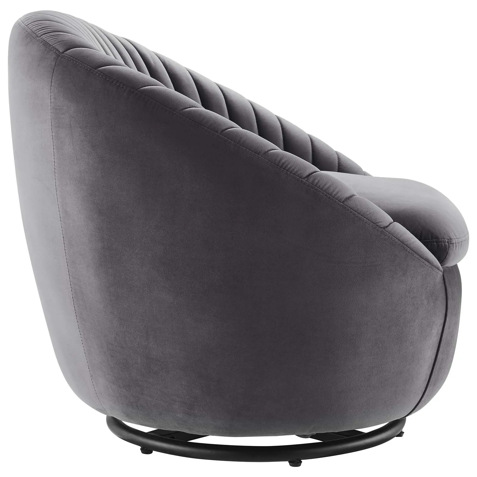 Whirr Tufted Performance Velvet Performance Velvet Swivel Chair