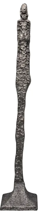 Metal, 69" Tribal Floor Sculpture, Bronze